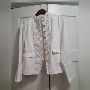 NWT Women's Military Style Denim Jacket Size M